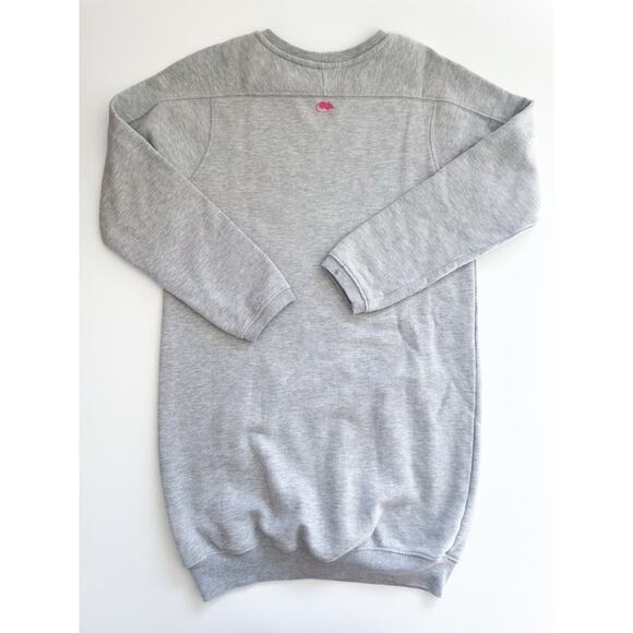 Girl's Little Marc Jacobs Peacock Gray Crewneck Sweatshirt Dress Size 12 - Picture 5 of 9
